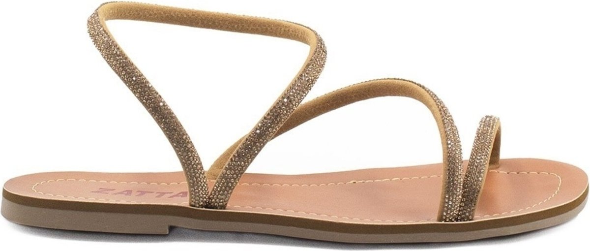 Imagem principal Rasteira Feminina Zatta Detalhe Tornozelo Mila Caramelo cinza ZATTA cinza