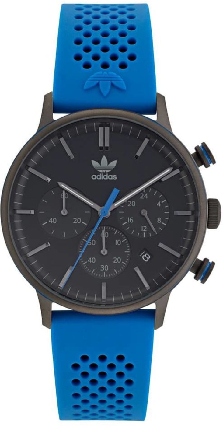 Imagem principal Relógio Unissex Adidas Calendário Cronógrafo Code One Silicone Cinza azul Adidas azul