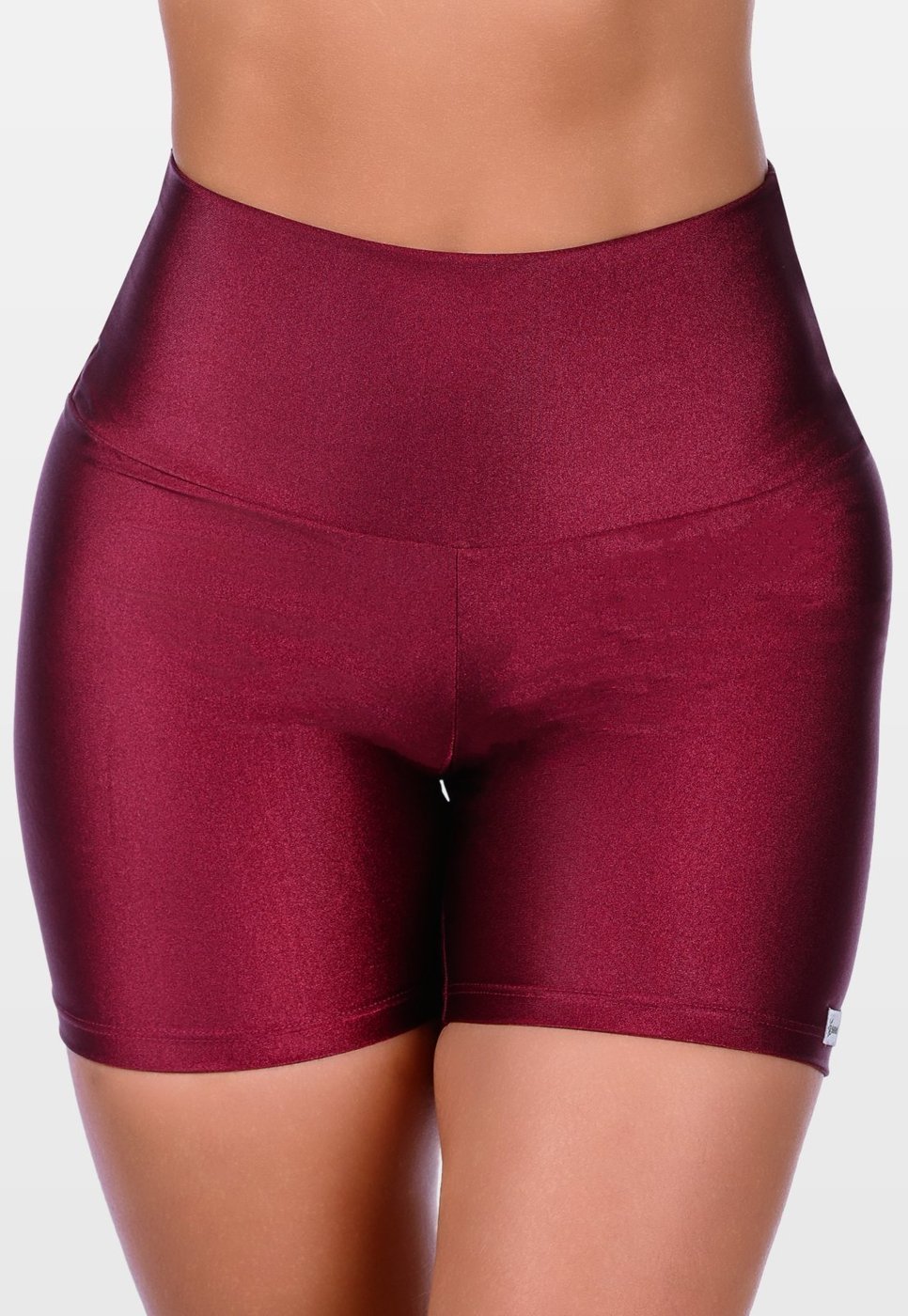 Imagem principal Short Curto Fitness Cós Alto Cirrê Summer Soul Básico bordô Summer Soul bordô