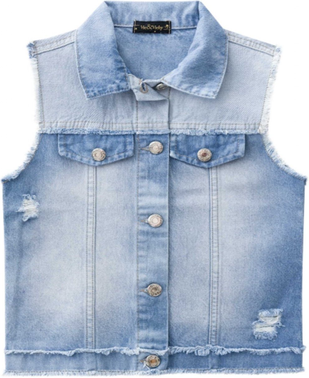 Infantil - Colete Jeans Vic Vicky
