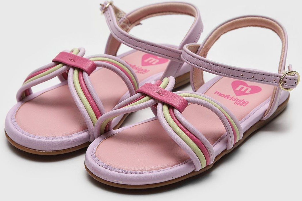 Imagem principal Infantil - Sandália Molekinha Tira Colorida Lilás roxo MOLEKINHA roxo