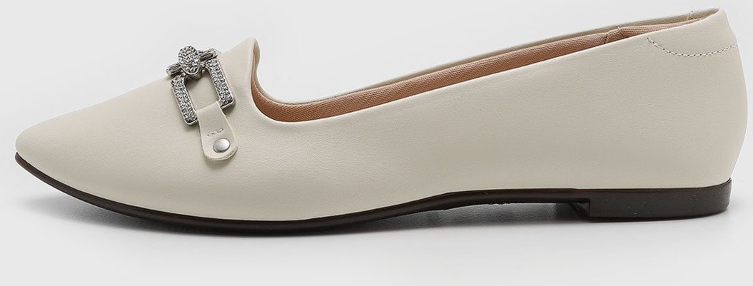 Imagem principal Sapatilha Feminina Moleca Detalhe Metalizado Off-White off-white white off-white white