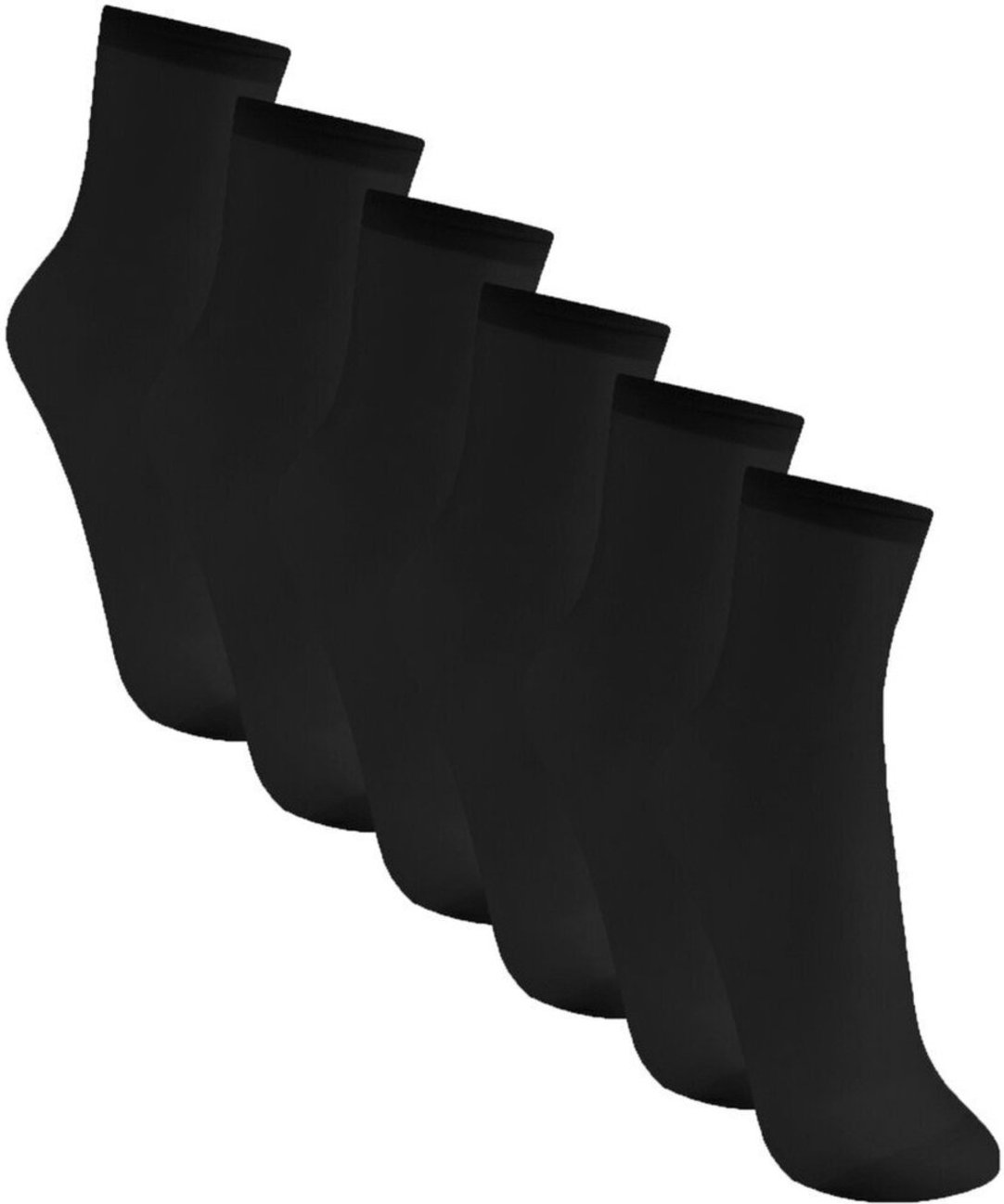 Kit com 6 Meias Soquete Fio 20 Trifil 6126