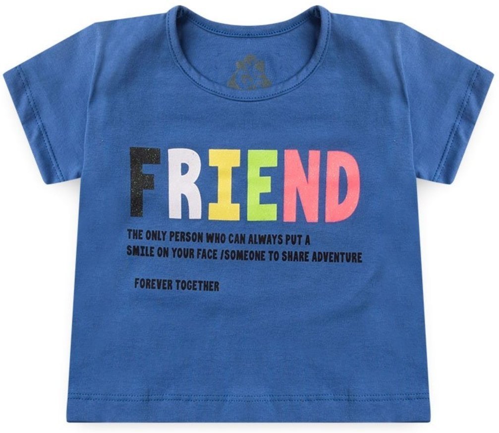 Infantil - Conjunto para Menina Cropped Friend com Shorts