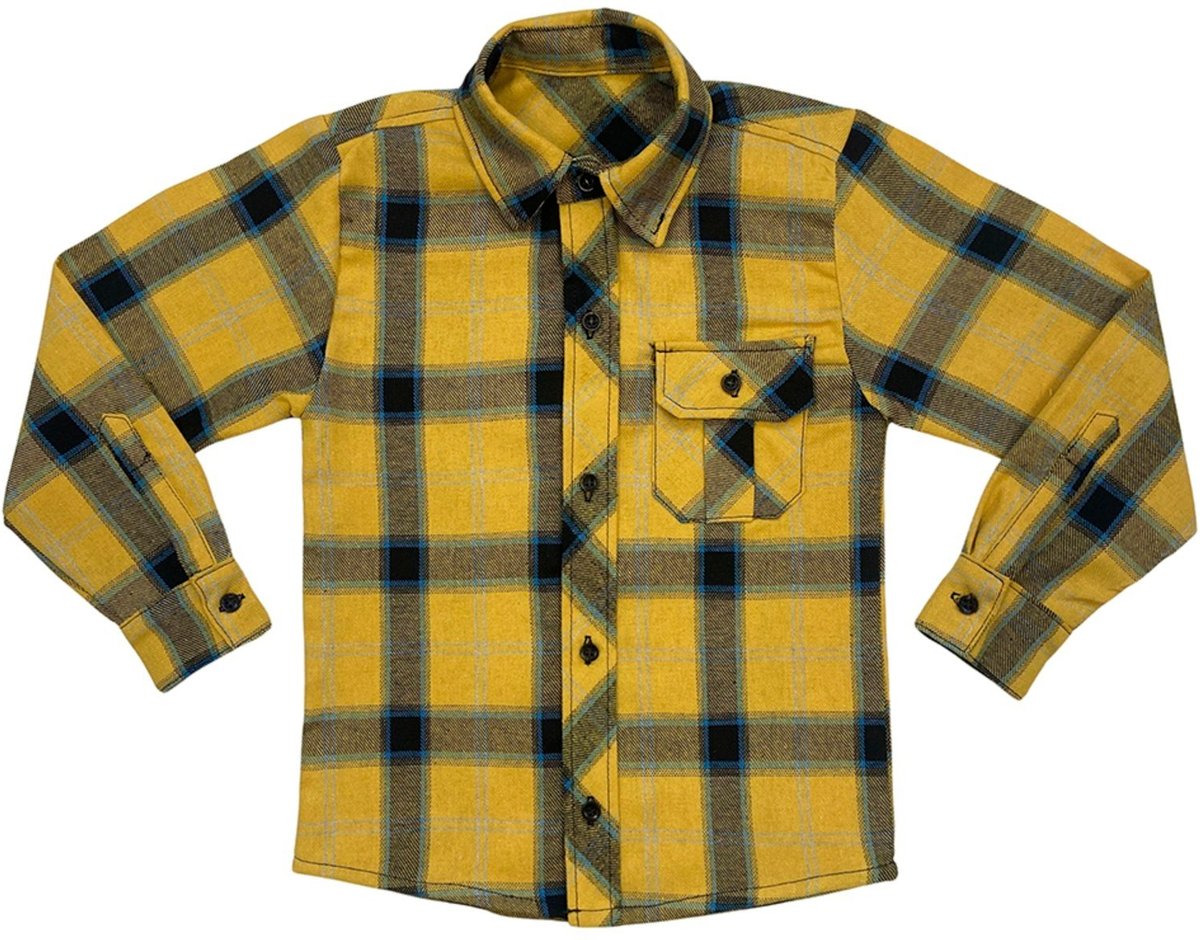 Imagem principal Infantil - Camisa Juvenil Look Jeans Manga Longa Xadrez Flanelado vermelho Look Jeans vermelho