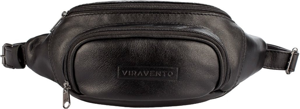 Imagem principal Pochete masculina de couro Igor - Preta Vira Vento café Vira Vento café