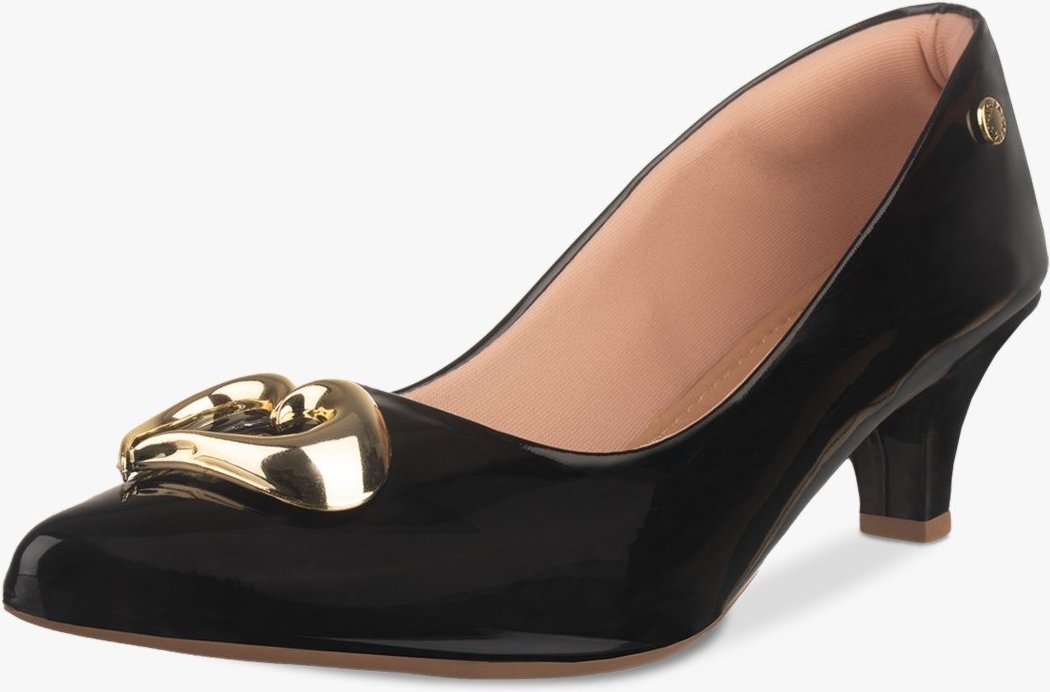 Imagem principal Scarpin Feminino Salto Fino Baixo Bico Fino Coração Verniz TAKATA BY RAFAEL TAKATA preto TAKATA BY RAFAEL TAKATA preto