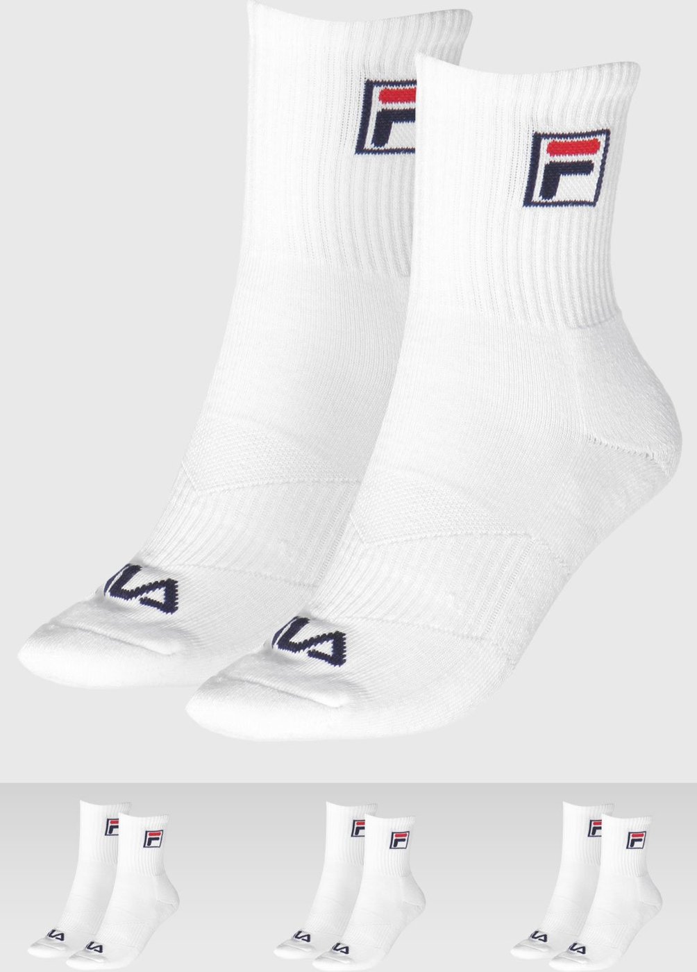 Kit 3pçs Meia Fila Cano Alto Fbox