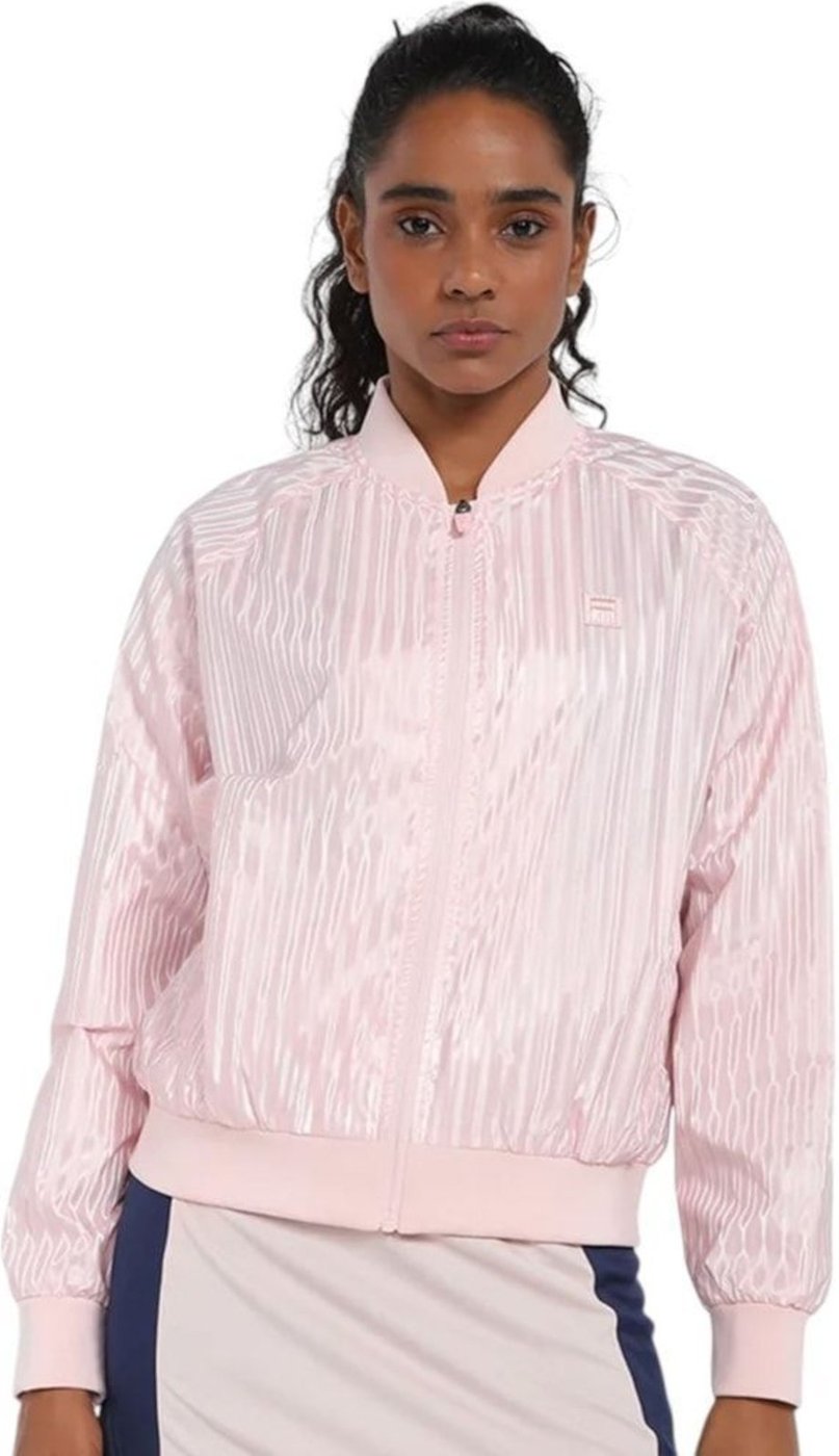 Imagem principal Jaqueta Fila Goffer Feminina rosa Fila rosa