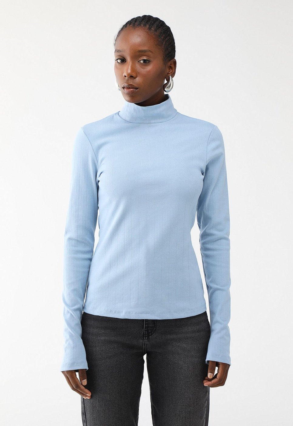 Imagem principal Blusa Forum Reta Canelada azul Forum azul