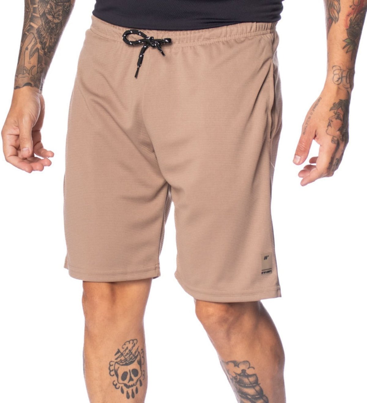 Bermuda Masculina Ninety Eight N-Dry Cintura Média Caqui