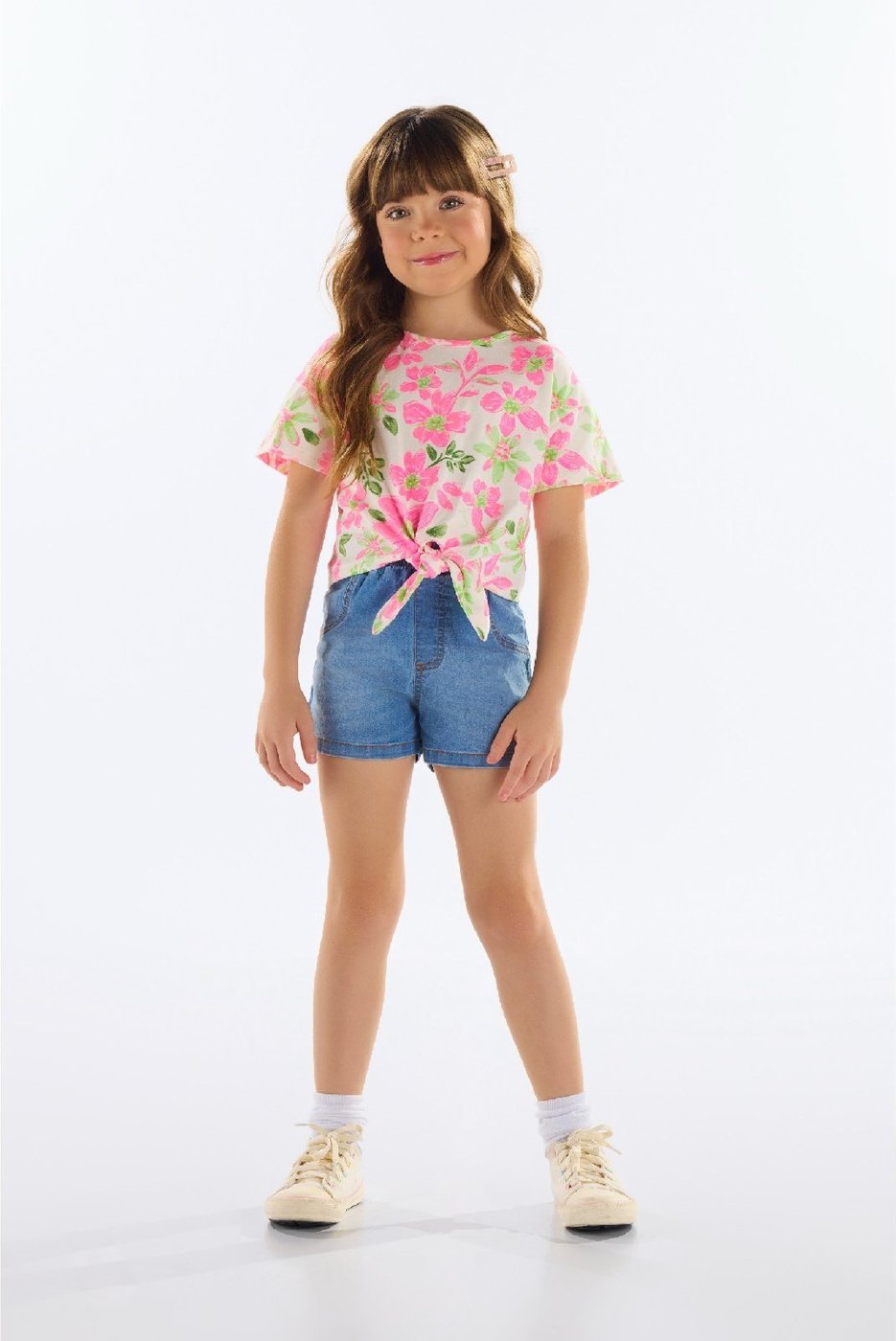 Imagem principal Infantil - Blusa Feminino em Cotton Quimby Off-White off-white white Quimby off-white white