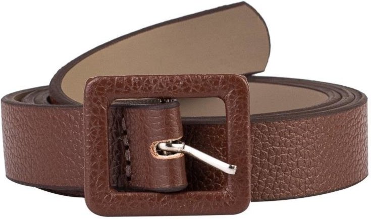 Cinto feminino de couro liso Bella