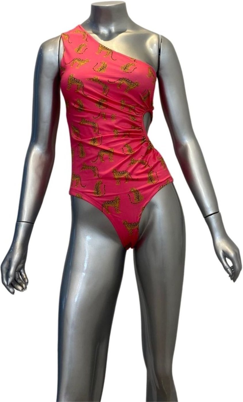 Imagem principal Maio Body com Saida de Praia Animal Print Pink Cia do Vestido multicolorido/onça/pink pink Cia do Vestido multicolorido/onça/pink pink