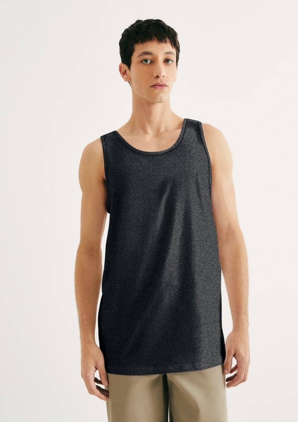 Imagem principal Regata Básica Masculina Slim Hering cinza Hering cinza