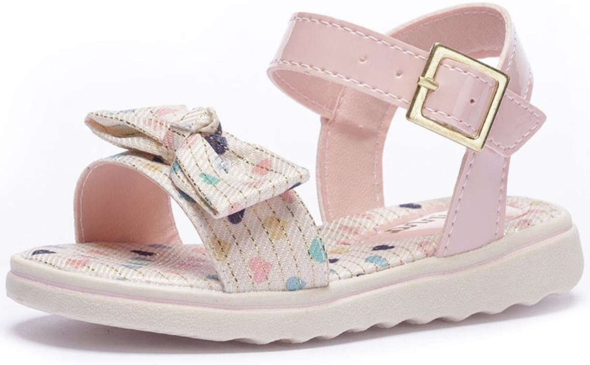 Imagem principal Infantil - Sandália Tininha Menina Estampa Coração rosa Tininha rosa