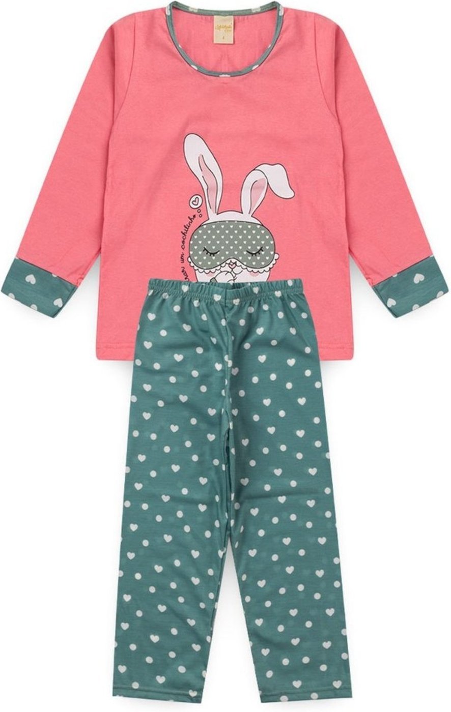 Imagem principal Pijama Molekada Menina Longo Coelho rosa Molekada rosa