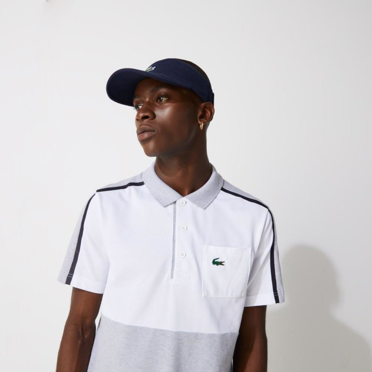 Viseira Masculina Lacoste Sport Tennis Em Piqué E Fleece