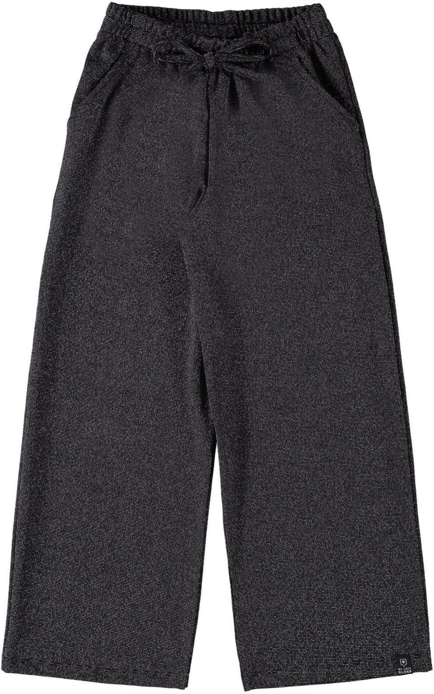 Imagem principal Infantil - Calça Wide Leg em Malha com Lurex Juvenil Gloss preto Gloss preto