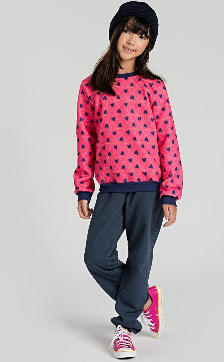 Imagem principal Infantil - Conjunto Corações Menina VIDA COSTEIRA rosa VIDA COSTEIRA rosa