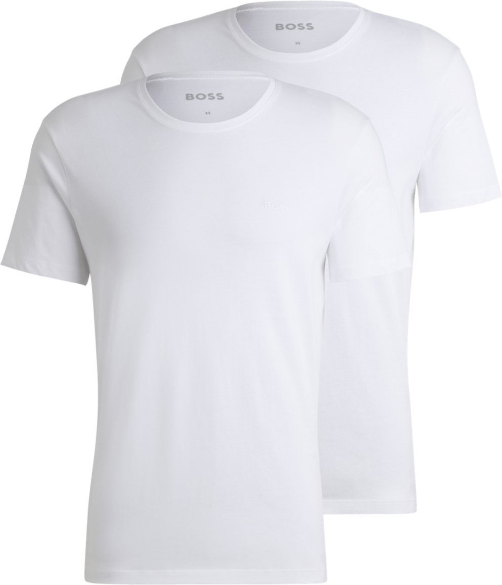 Imagem principal Pack Com Duas Camisetas De Underwear Com Logos Bordados Boss branco Boss branco