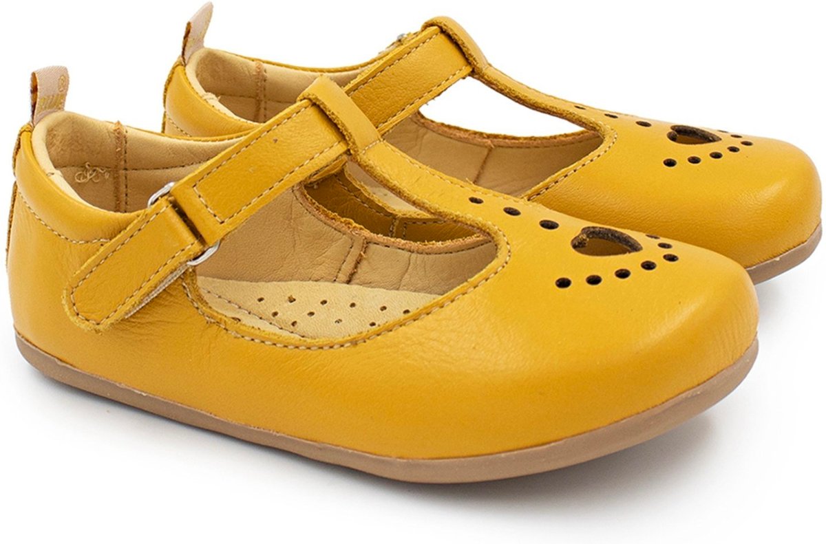 Infantil - Sapatilha Menina Blue Camila Couro Mostarda