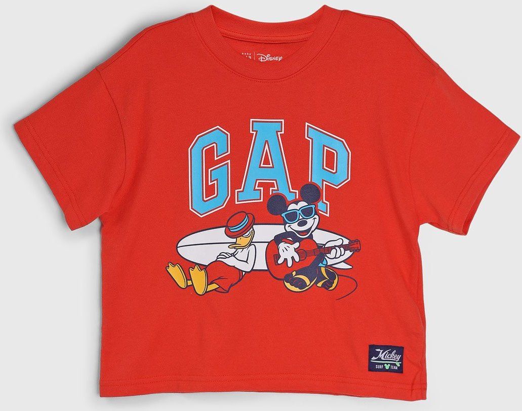Camiseta Manga Curta GAP Mickey Mouse Vermelha