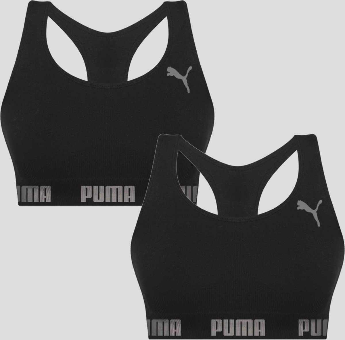 Imagem principal Kit 2 Tops Puma Sem Costura preto Puma preto