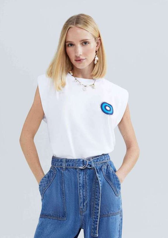 Imagem principal Regata Feminina Muscle Tee Cancer de Mama Branco Hering Hering