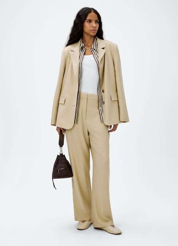 Imagem principal Calca Feminina Reta em Viscolinho Laranja Hering Hering