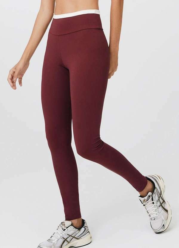 Imagem principal Calca Legging Esportiva Feminina com Fio Lycra Vermelho Hering Hering