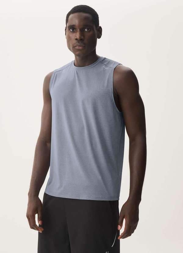 Regata Masculina Esportiva Refletiva Cinza