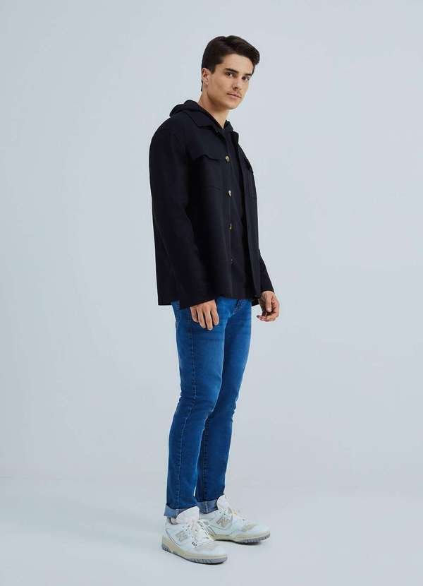 Imagem principal Calca Jeans Basica Masculina Skinny com Elastano Azul Hering Hering