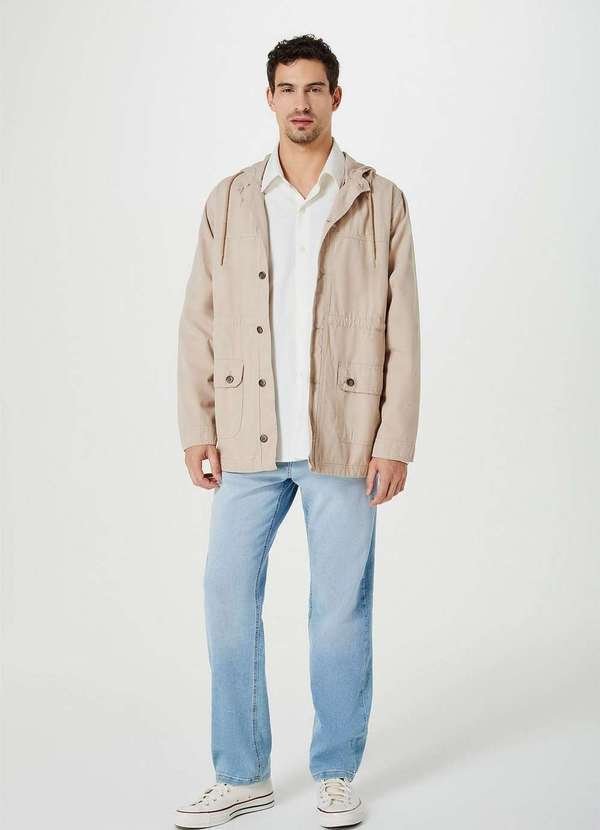 Imagem principal Calca Jeans Masculina com Elastano Tradicional Azul Hering Hering