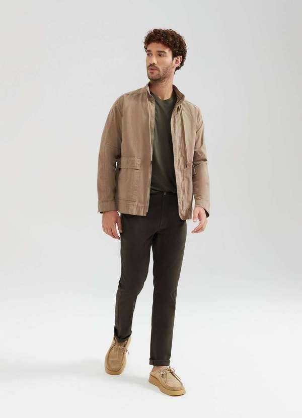 Imagem principal Calca Masculina Slim em Sarja Verde Hering Hering