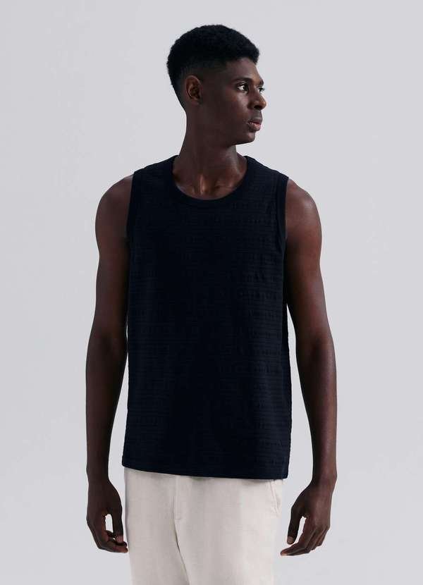 Imagem principal Regata Masculina Texturizada Preto Hering Hering