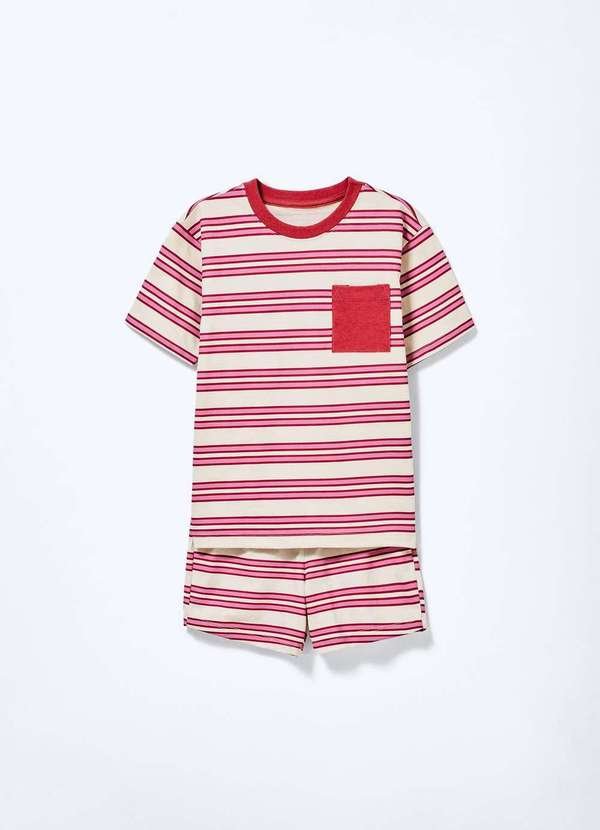 Imagem principal Pijama Curto Infantil Menina em Algodao Estampada Rosa Hering Hering