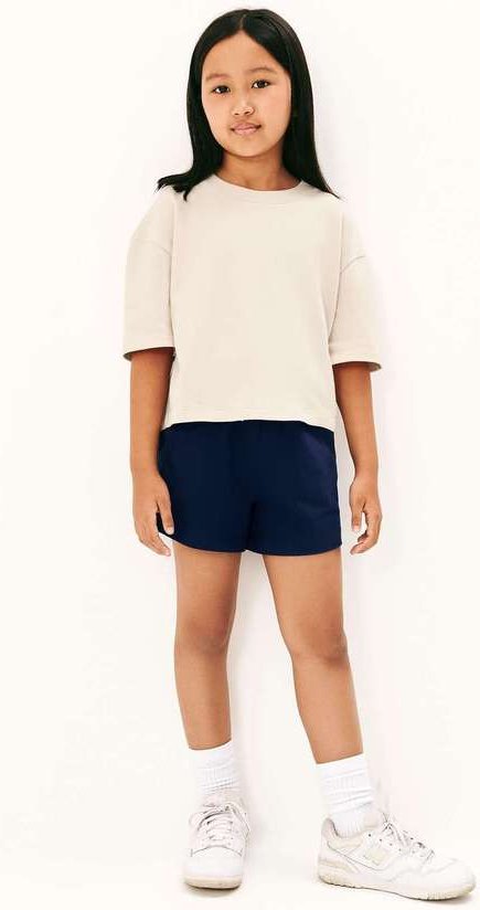 Imagem principal Blusa Infantil Menina Oversized em Malha Binada Bege Hering Hering