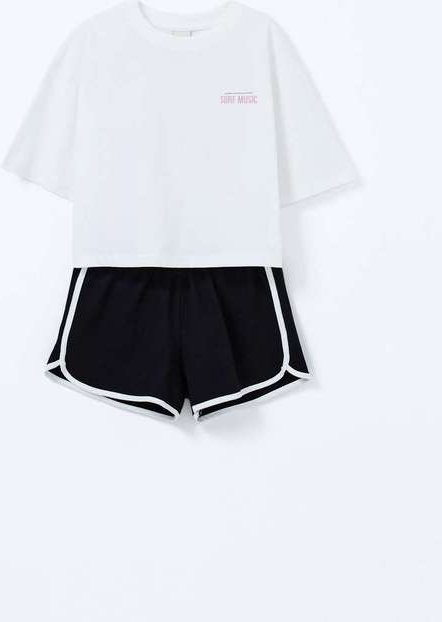 Imagem principal Conjunto Infantil Menina Runner Branco Hering Hering