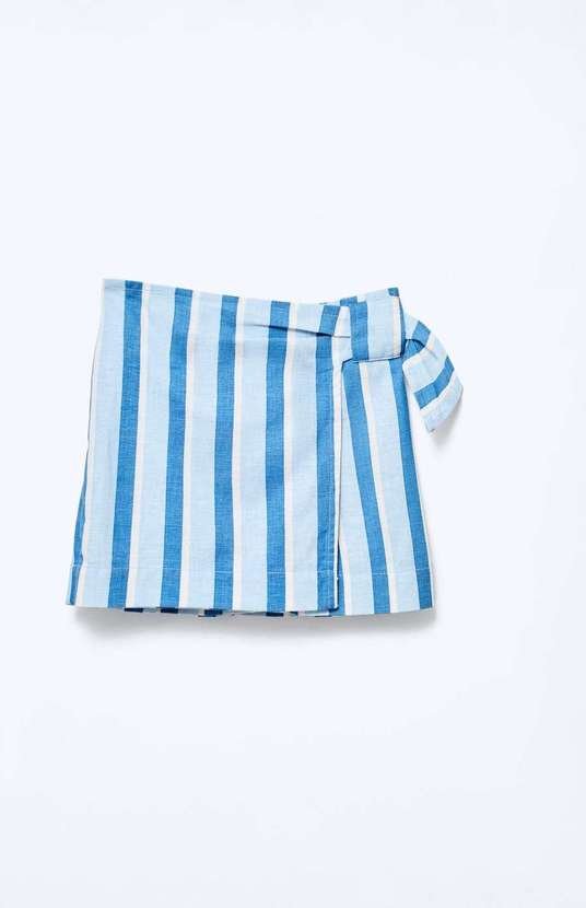 Imagem principal Shorts Saia Infantil Transpassada Azul Hering Hering