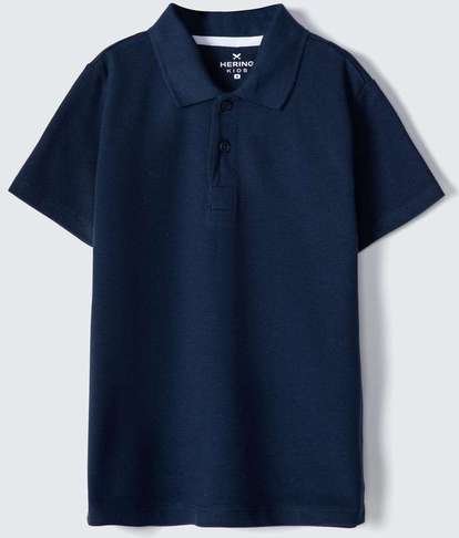 Imagem principal Camisa Polo Basica Infantil Menino Manga Curta em Piquet Azul Hering Hering