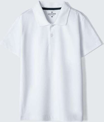 Imagem principal Camisa Polo Basica Infantil Menino Manga Curta em Piquet Branco Hering Hering
