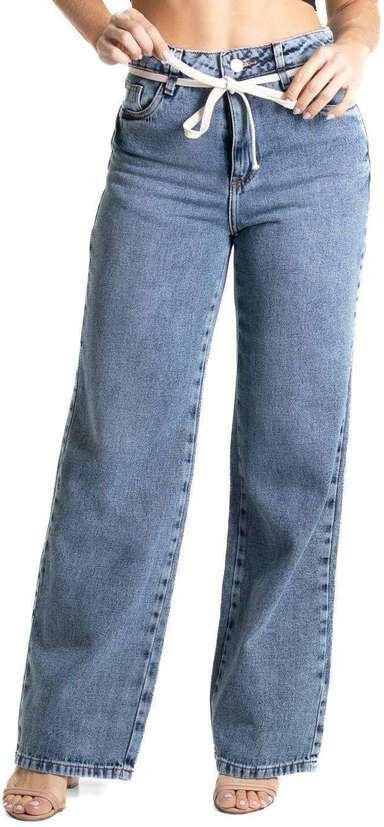 Imagem principal Calça Jeans Sawary Wide Leg - 280488 Azul Sawary