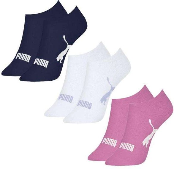 Imagem principal Kit 3 pares de Meias Puma Sapatilha Esportiva Feminina Rosa Puma