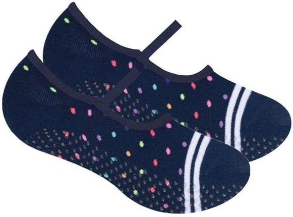 Imagem principal Meia Selene Sapatilha Pilates Antiderrapante Feminina Azul SELENE