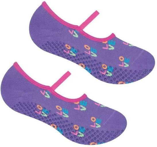 Imagem principal Meia Selene Sapatilha Pilates Antiderrapante Feminina Roxo SELENE