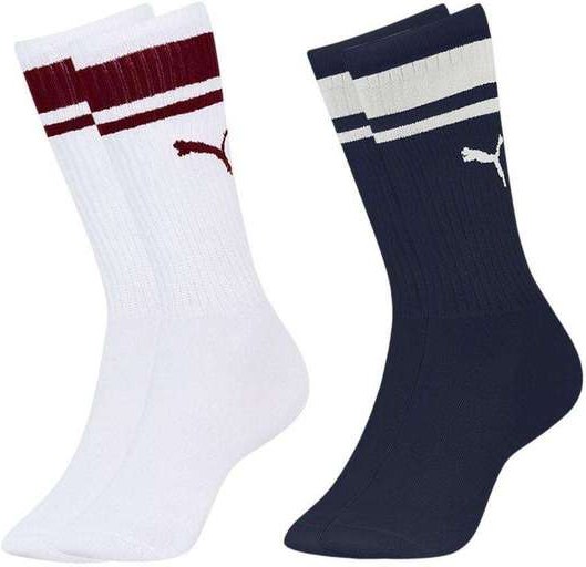 Imagem principal Kit 2 pares de Meias Puma Cano Longo Esportiva Masculina Azul Puma