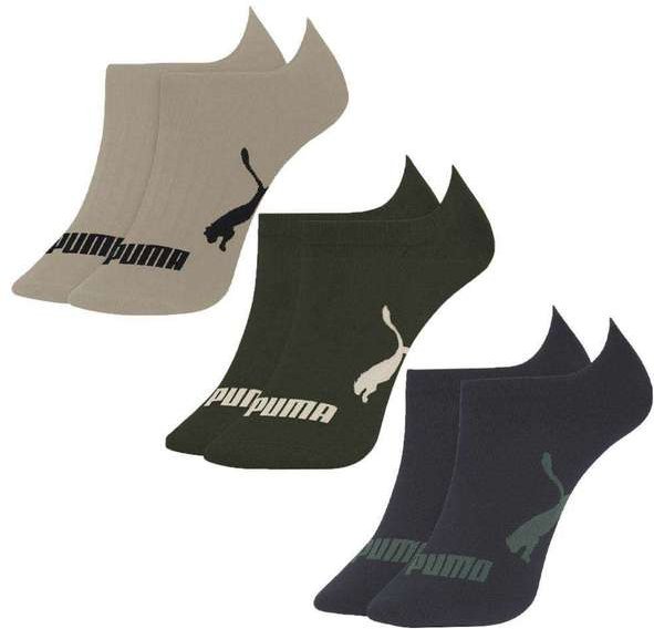 Imagem principal Kit 3 pares de Meias Puma Sapatilha Esportiva Masculina Verde Puma