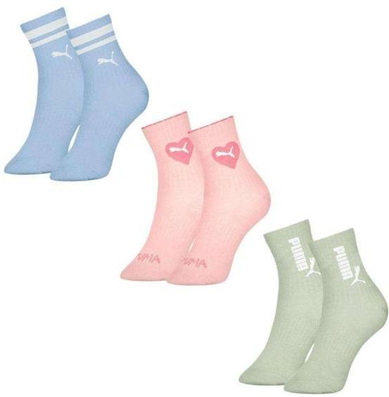 Imagem principal Kit 3 pares de Meias Puma Cano Longo Infantil Azul Puma