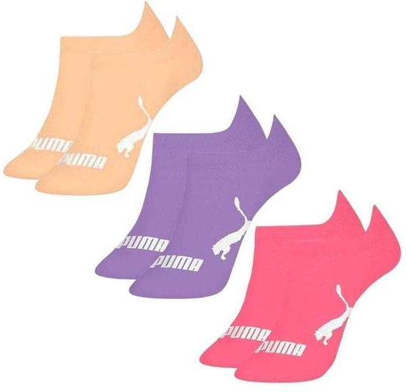 Imagem principal Kit 3 pares de Meias Puma Sapatilha Invisível Infantil Laranja Puma